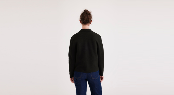 Dockers Boiled Wool Jacket Regular Fit Beautiful Black