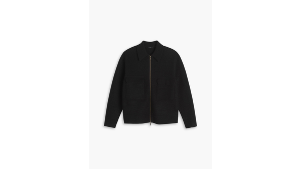 Dockers Boiled Wool Jacket Regular Fit Beautiful Black