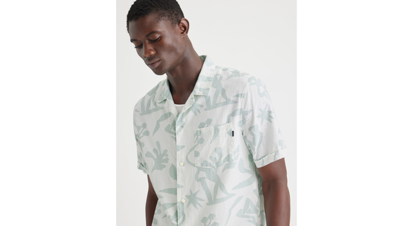 Dockers Camp Collar Shirt Regular Fit Provencial Harbor Grey