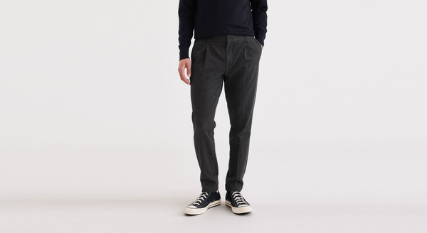 Dockers Crafted Pull-On Pants Slim Tapered Fit Grey