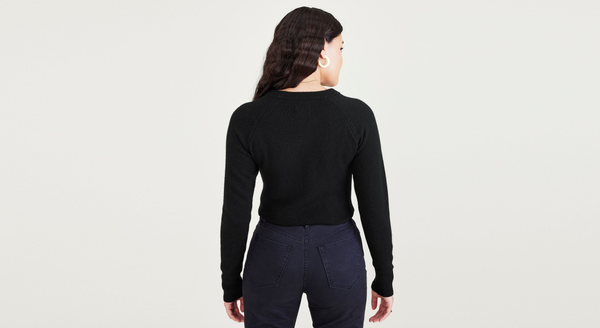 Dockers Crewneck Sweater Classic Fit Beautiful Black