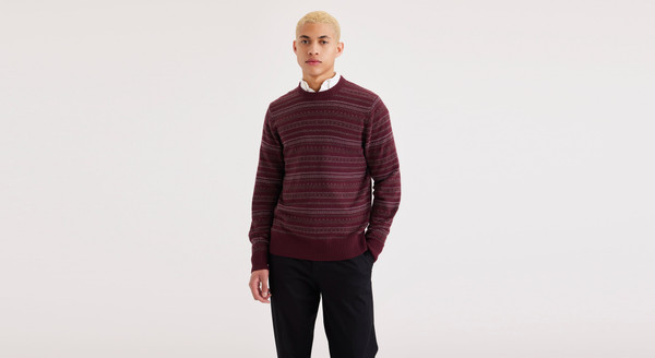 Dockers Crewneck Sweater Regular Fit Pacific Fairisle