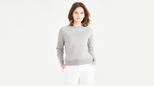 Dockers Crewneck Sweatshirt Classic Fit Heather Grey