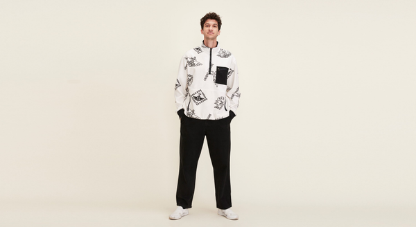 Dockers Dandois X Dockers® Half Zip Polar Fleece White