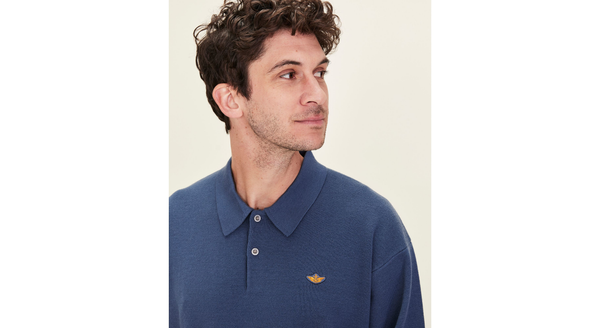 Dockers Dandois X Dockers® Sweater Polo Relaxed Fit Blue