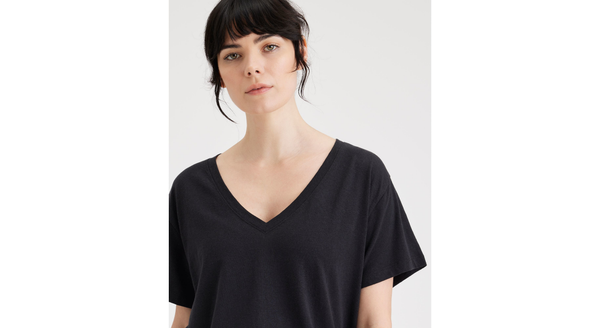 Dockers Deep V-Neck Tee Regular Fit Beautiful Black