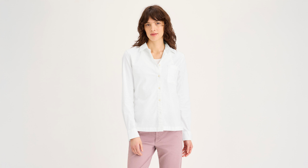 Dockers 1-Pocket Shirt Regular Fit Lucent White