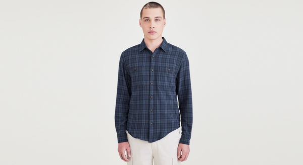 Dockers 2 Pocket Workshirt Regular Fit Blue
