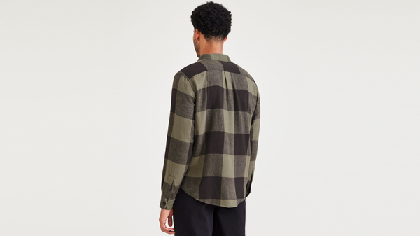 Dockers 2 Pocket Workshirt Regular Fit Brown