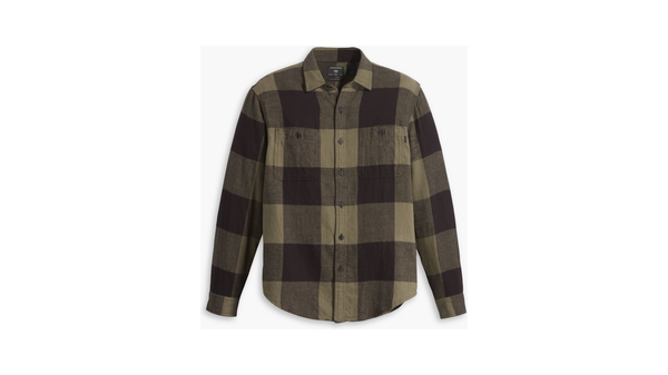 Dockers 2 Pocket Workshirt Regular Fit Brown