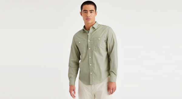 Dockers 2 Pocket Workshirt Regular Fit Green