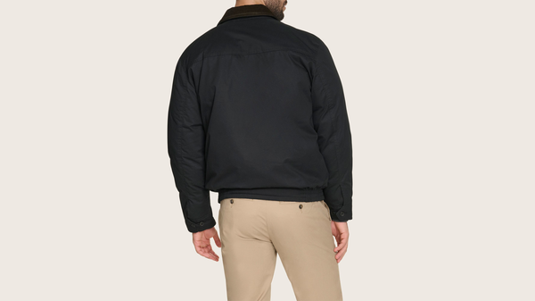 Dockers Baby Twill Cord Collar Bomber Jacket Black