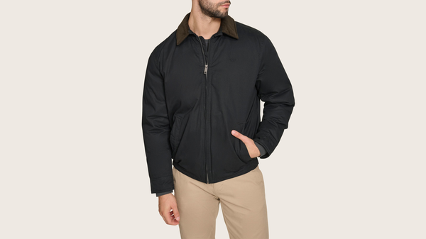 Dockers Baby Twill Cord Collar Bomber Jacket Black