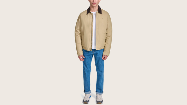 Dockers Baby Twill Cord Collar Bomber Jacket Khaki