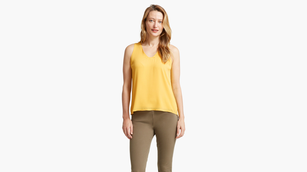 Dockers Back Detail Tank Top Yellow