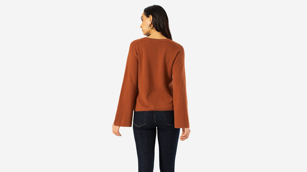 Dockers Bell Sleeve Sweater Brown
