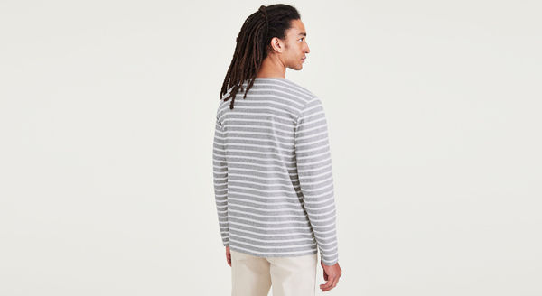 Dockers Boatneck Shirt Regular Fit Grey
