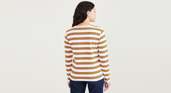 Dockers Boatneck Shirt Regular Fit Orange