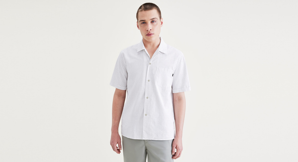 Dockers Camp Collar Shirt Regular Fit Green