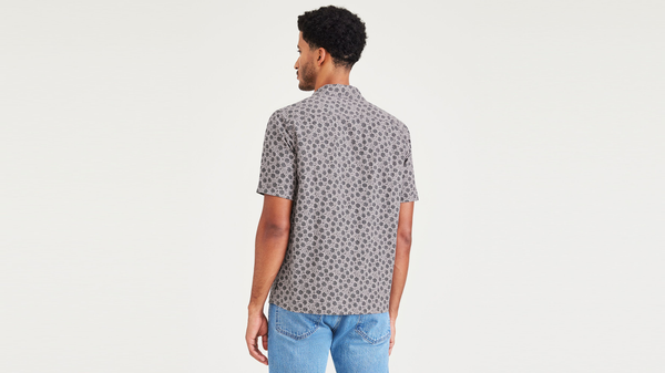 Dockers Camp Collar Shirt Regular Fit Purple