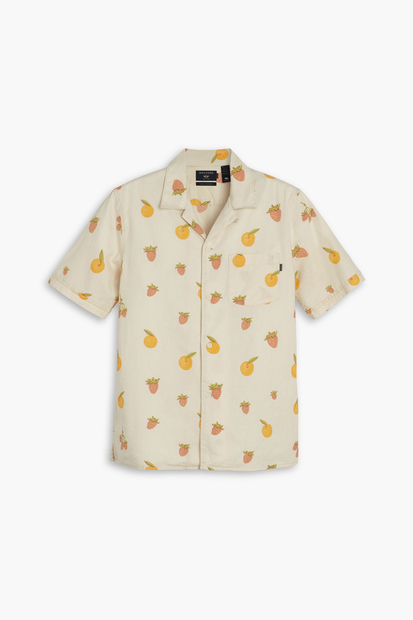 Dockers Camp Collar Shirt Regular Fit Tan