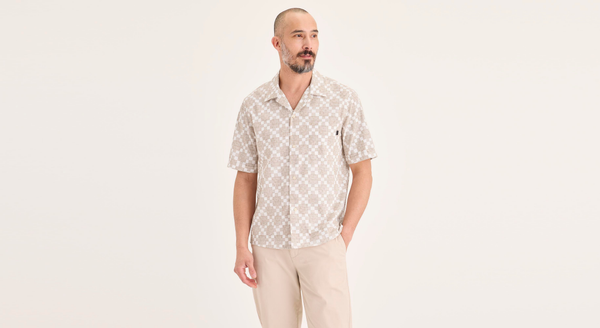 Dockers Camp Shirt Regular Fit Brown