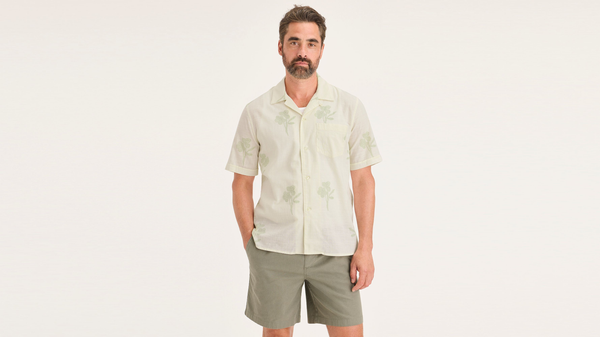 Dockers Camp Shirt Regular Fit Tan