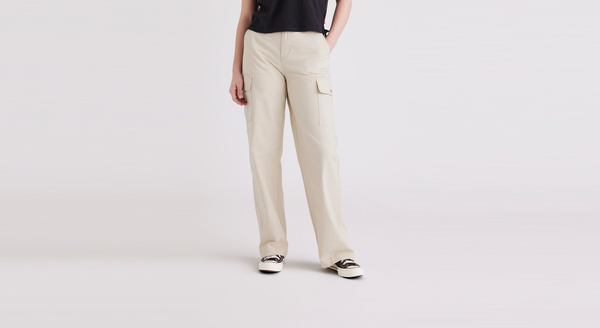 Dockers Cargo Pant High Wide Fit Sahara Khaki