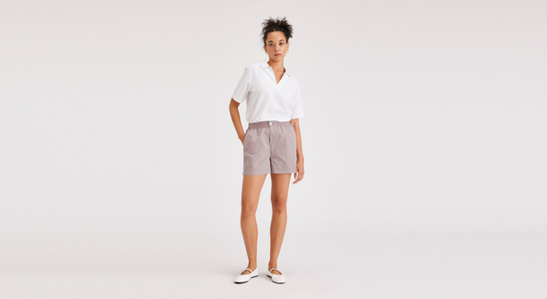 Dockers Casual Pull-On Short Purple