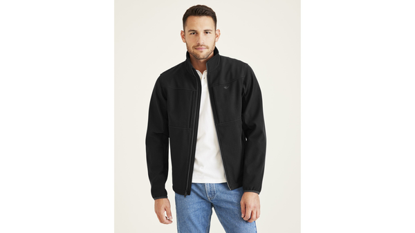 Dockers Chest Yoke Softshell Jacket Black