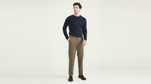 Dockers City Tech Trousers Straight Fit Tan