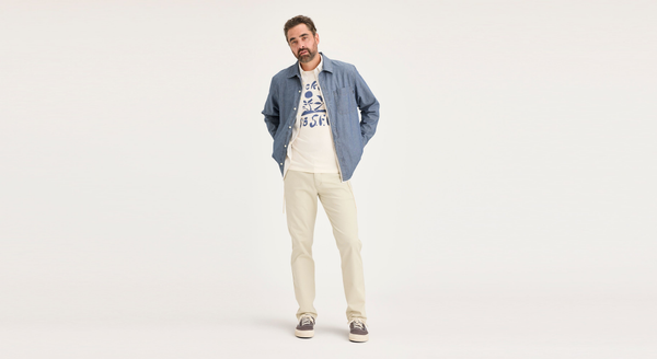 Dockers Coaches Shirt Jacket Relaxed Fit Blue