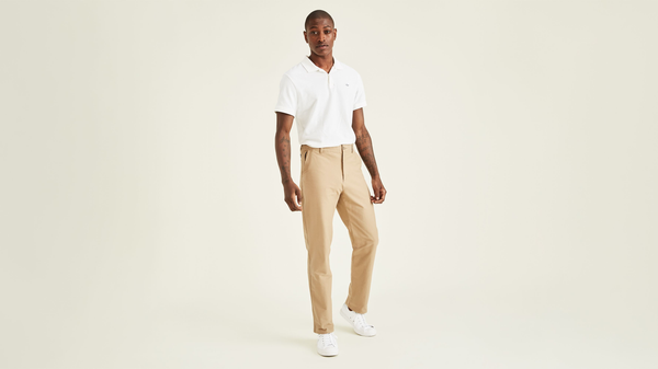 Dockers Comfort Knit Chinos Straight Fit Tan