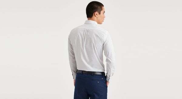 Dockers Crafted Button Up Slim Fit Brown