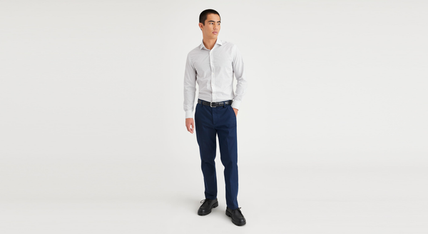 Dockers Crafted Button Up Slim Fit Brown