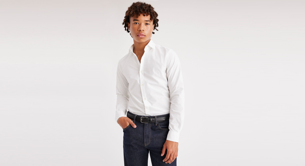 Dockers Crafted Shirt Slim Fit Lucent White
