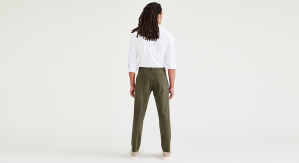 Dockers Crafted Trousers Slim Tapered Fit Green