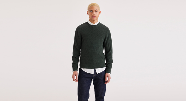 Dockers Crewneck Sweater Regular Fit Green