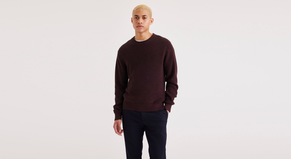 Dockers Crewneck Sweater Regular Fit Purple