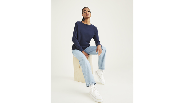 Dockers Crewneck Sweatshirt Classic Fit Blue