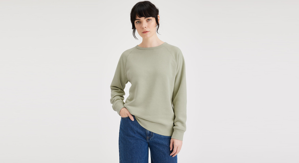 Dockers Crewneck Sweatshirt Classic Fit Green
