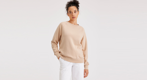 Dockers Crewneck Sweatshirt Classic Fit Orange