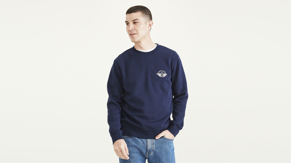Dockers Crewneck Sweatshirt Regular Fit Blue