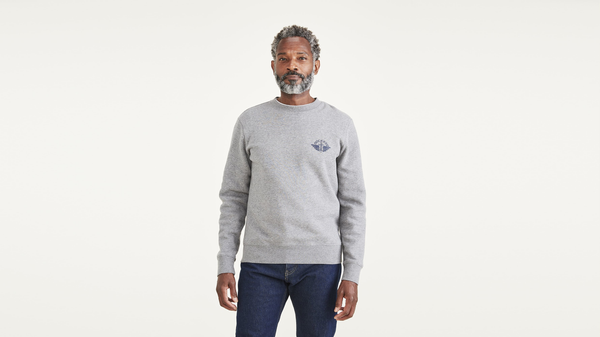 Dockers Crewneck Sweatshirt Regular Fit Grey