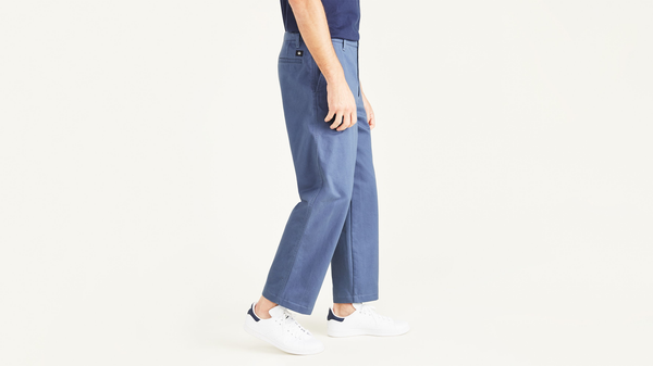 Dockers Cropped Khakis Straight Fit Blue