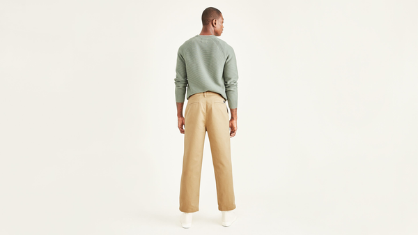 Dockers Cropped Khakis Straight Fit Tan