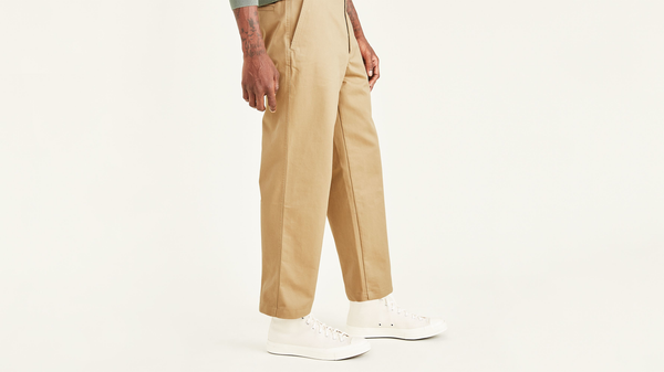 Dockers Cropped Khakis Straight Fit Tan