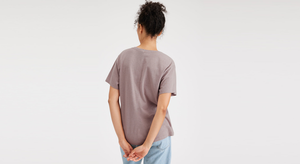 Dockers Deep V-Neck Tee Regular Fit Purple