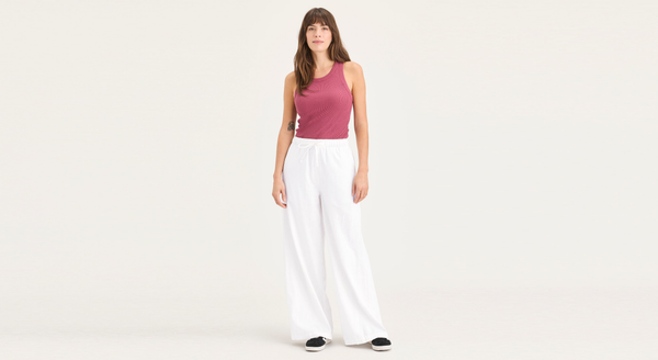 Dockers Drawstring Pant Regular Fit Lucent White