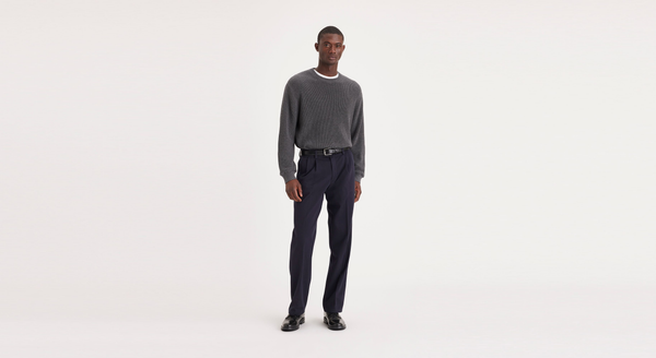 Dockers Easy Khakis Pleated Classic Fit Blue